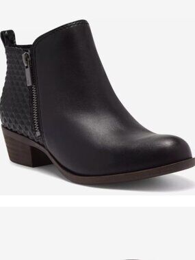 Lucky Brand | Textured Leather Ankle Boots | 6M | Worn 2-3 times